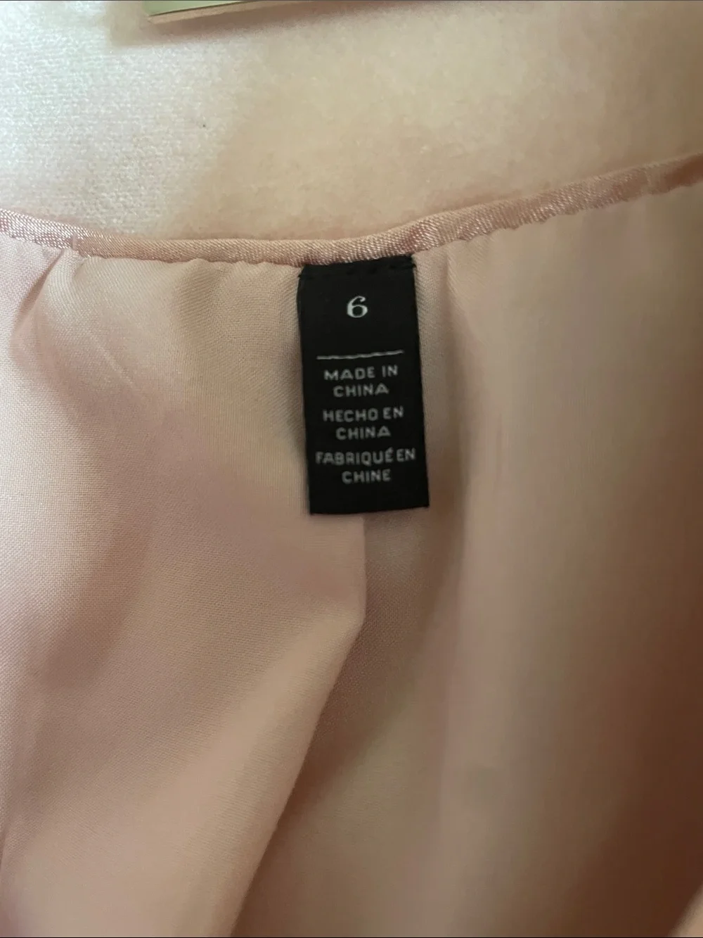 White House Black Market Double-Breasted Blazer in Pale Pink